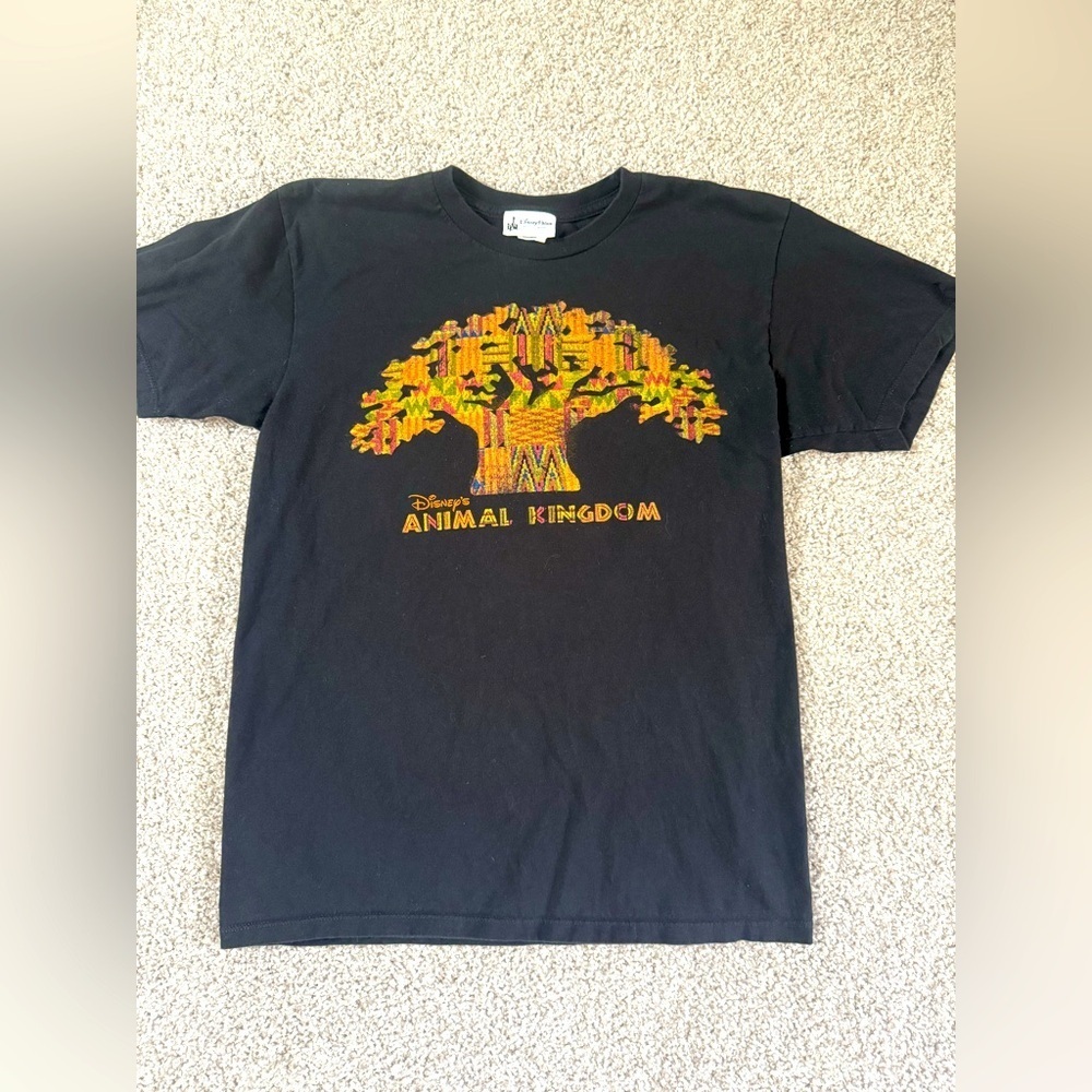 Disney Parks Animal Kingdom Tree of Life Short Sleeve Black T Shirt Adult Medium